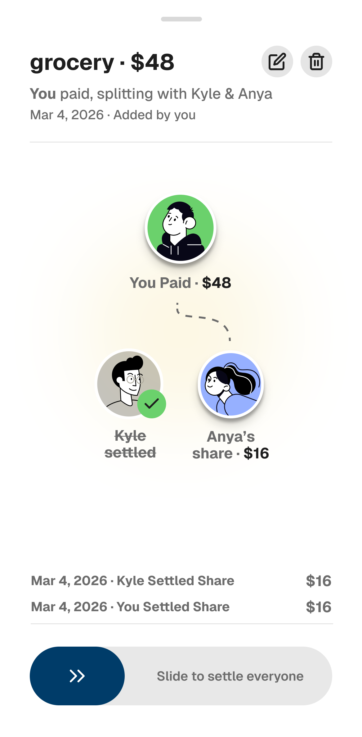 Cost-logging flow wireframe 1