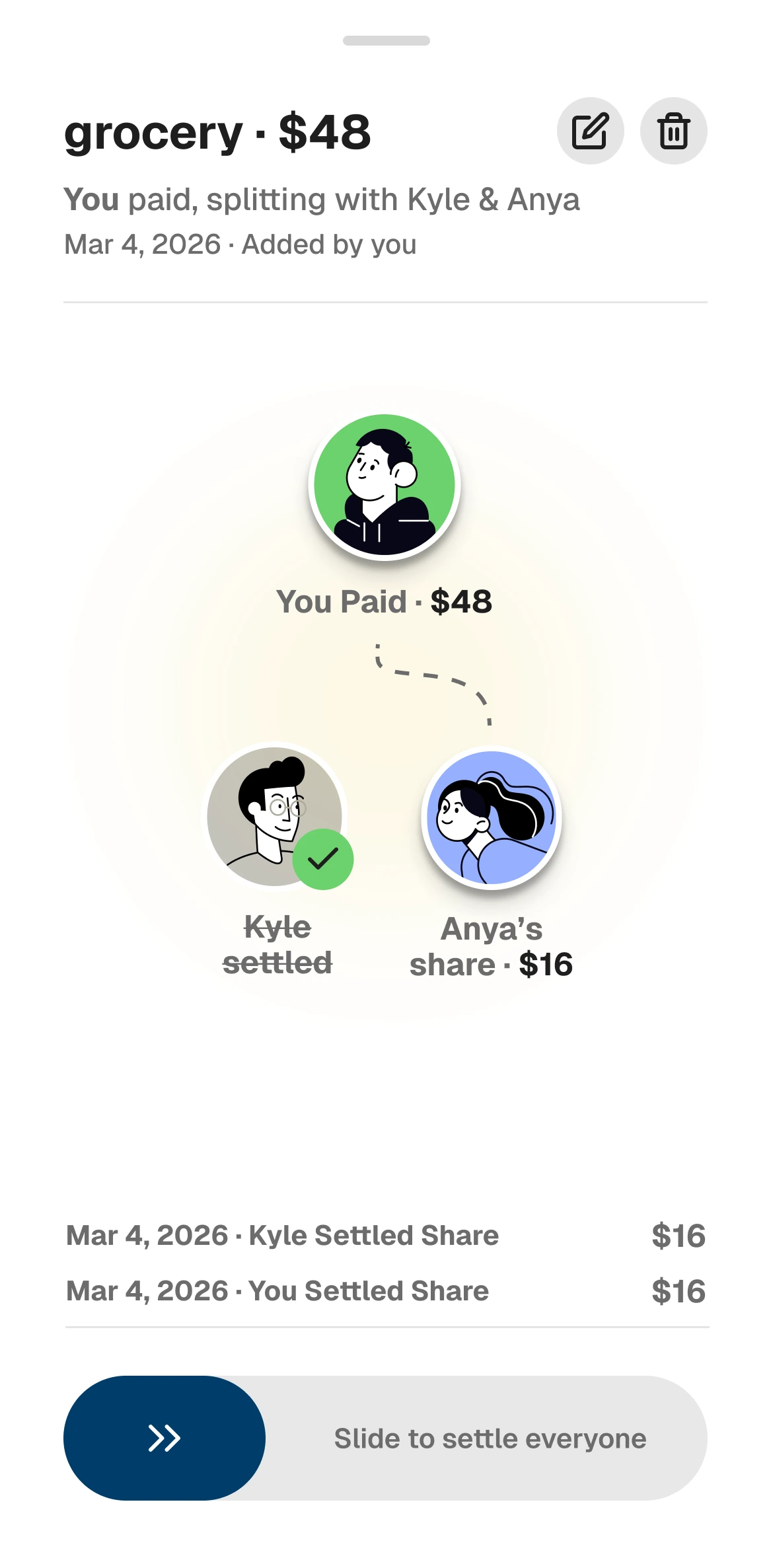 Cost-logging flow wireframe 1