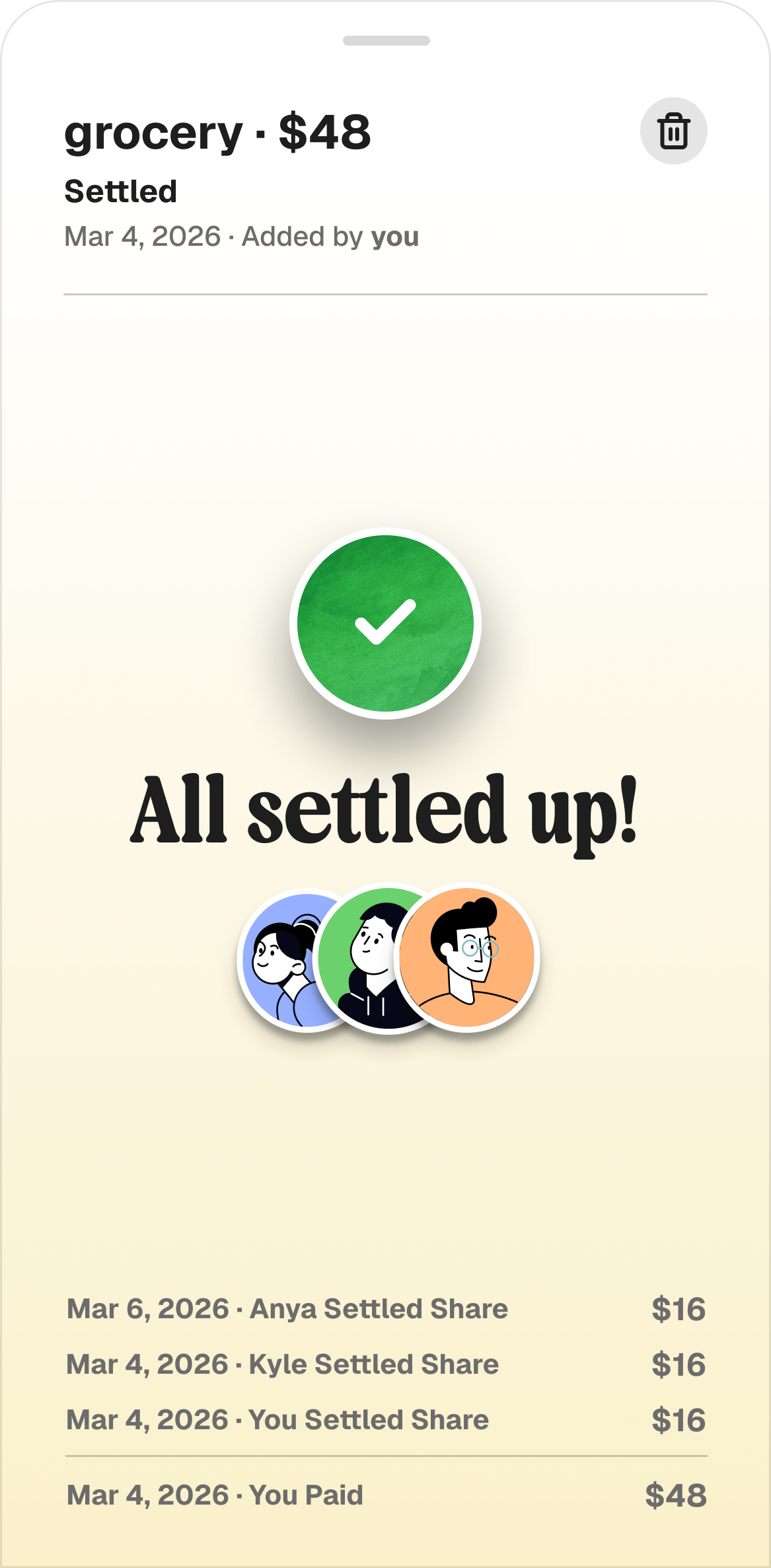 Cost-logging flow wireframe 3