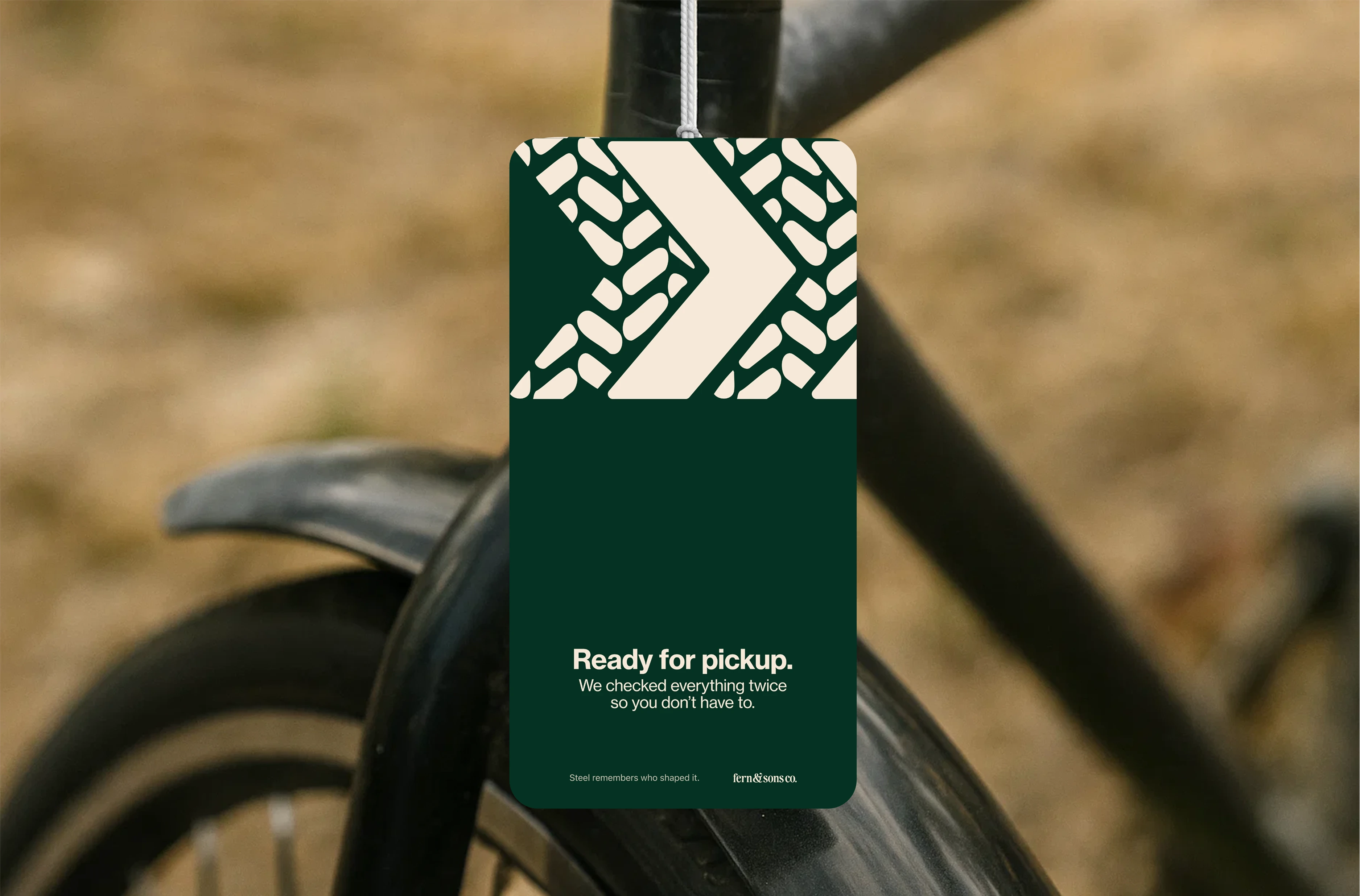 bike tag mockup for Fern & Sons