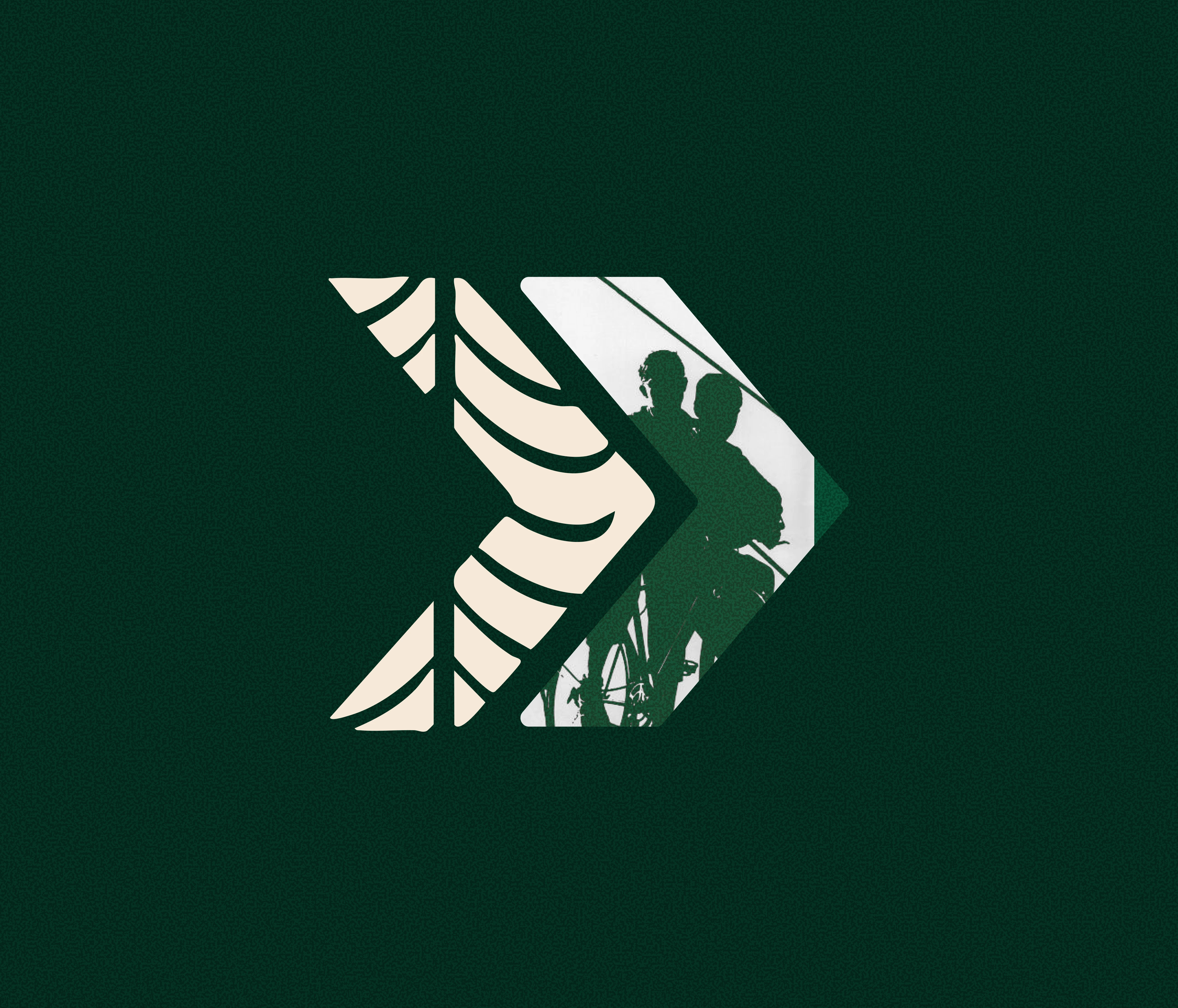 Fern & Sons Cycle Co. brand image with fern-chevron pattern overlay