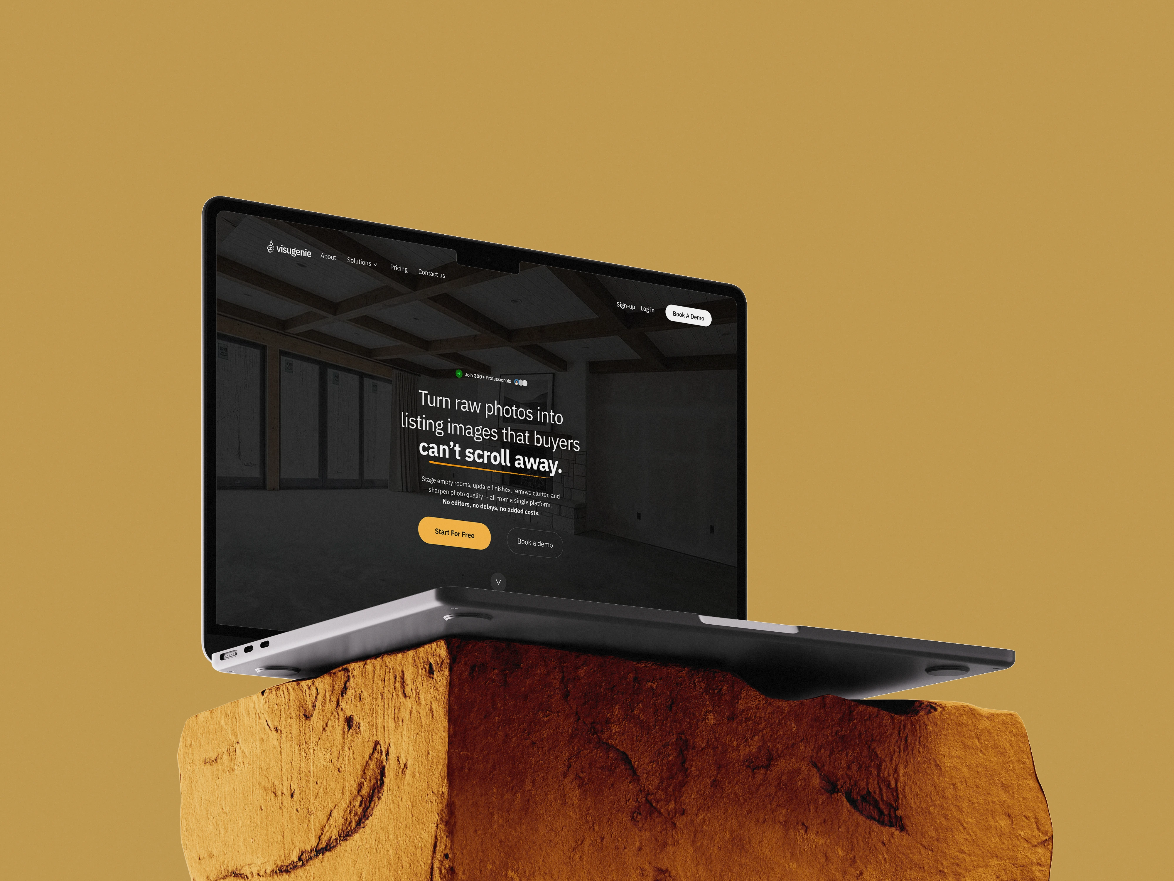 Visugenie website redesign , AI real estate visualization