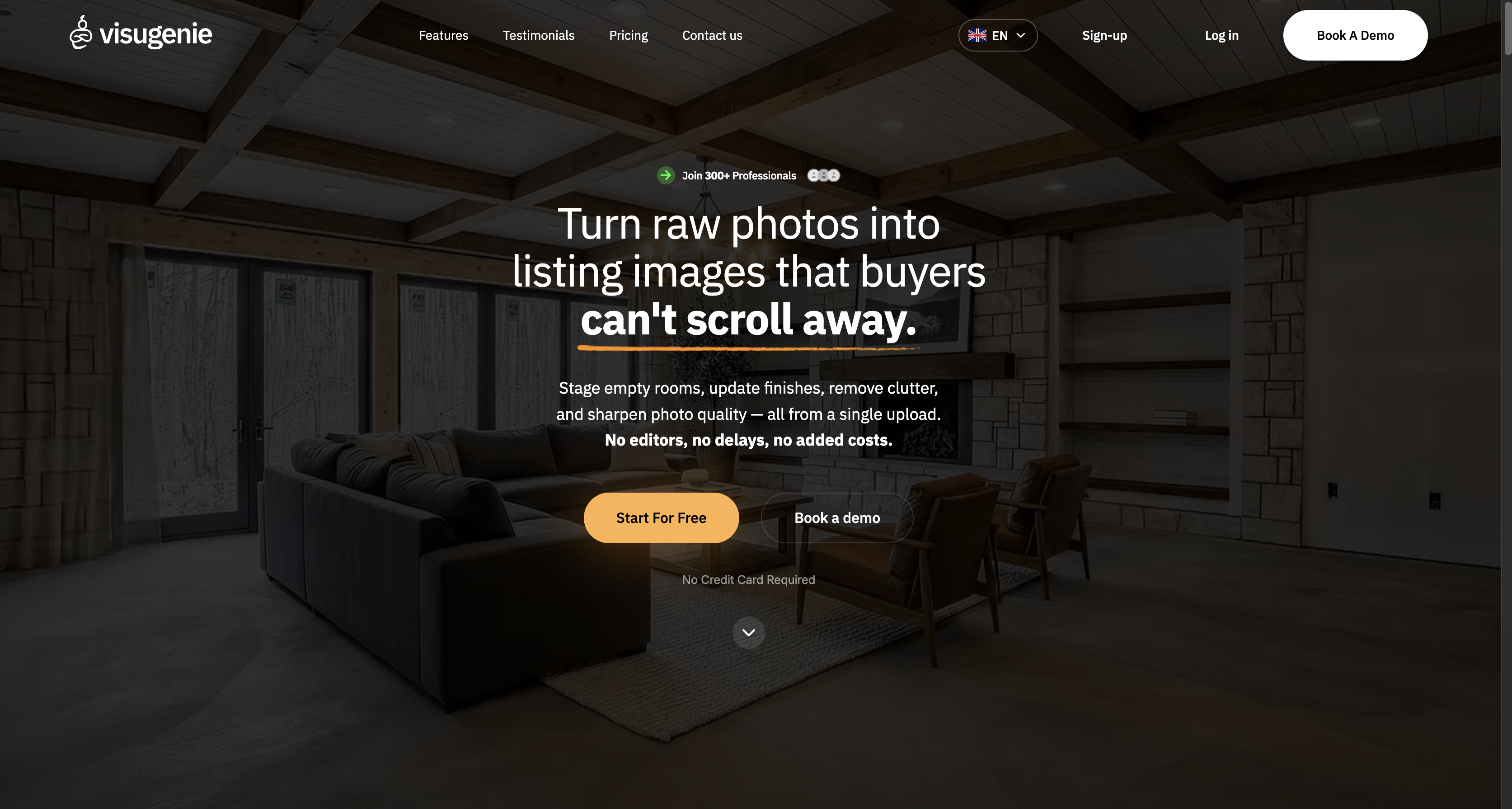 New homepage hero design