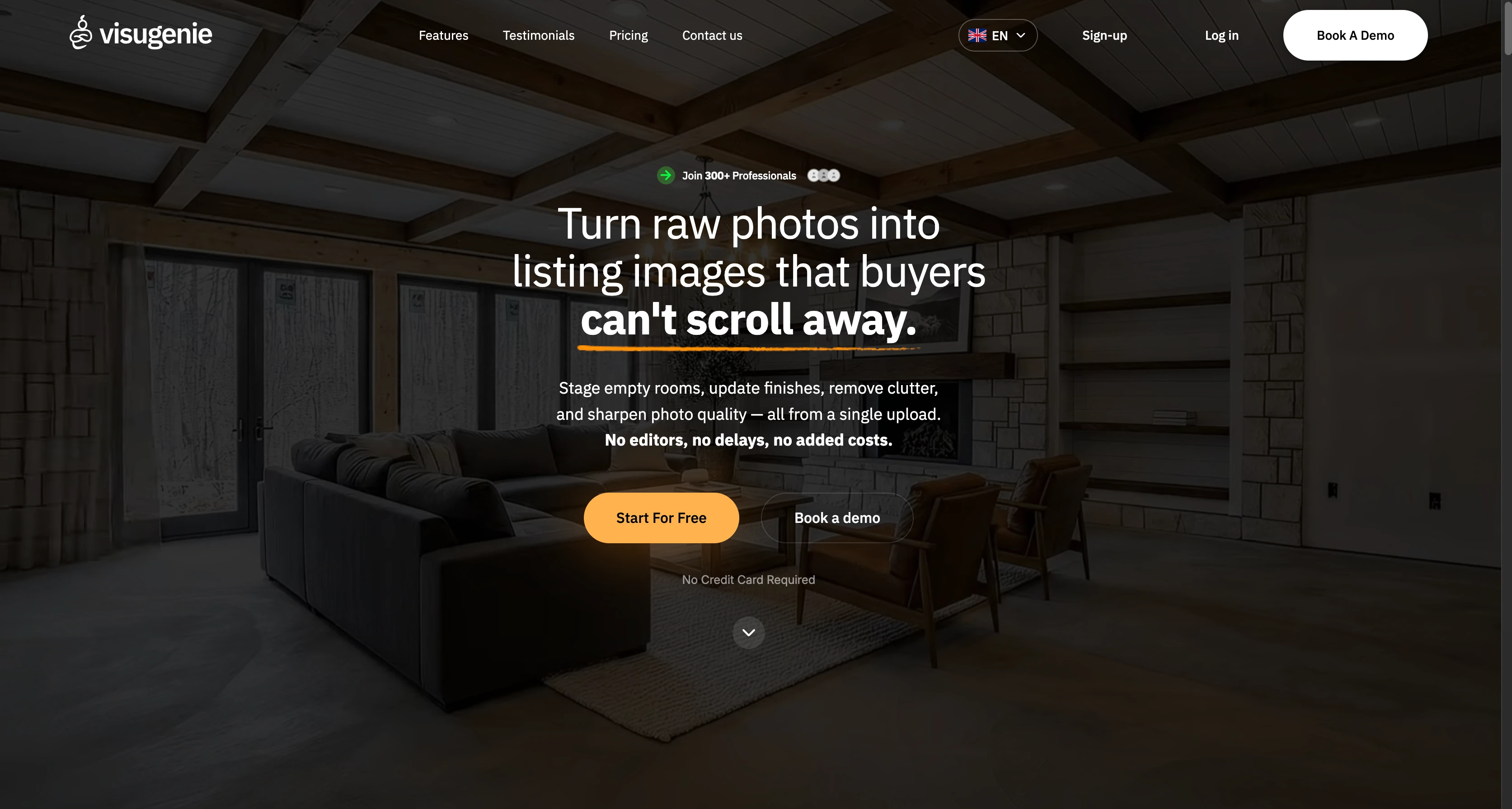 New homepage hero design