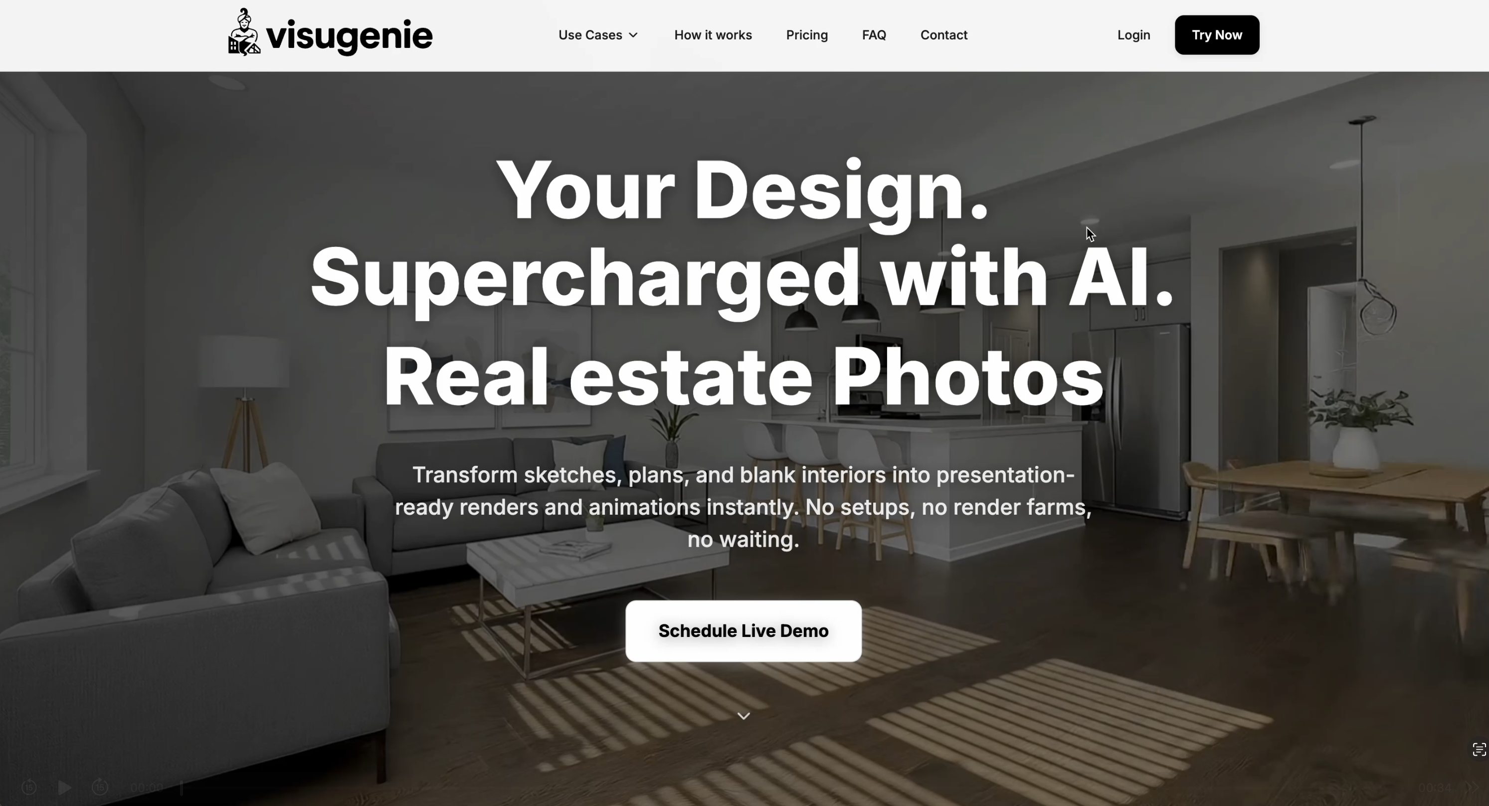 Old homepage hero design