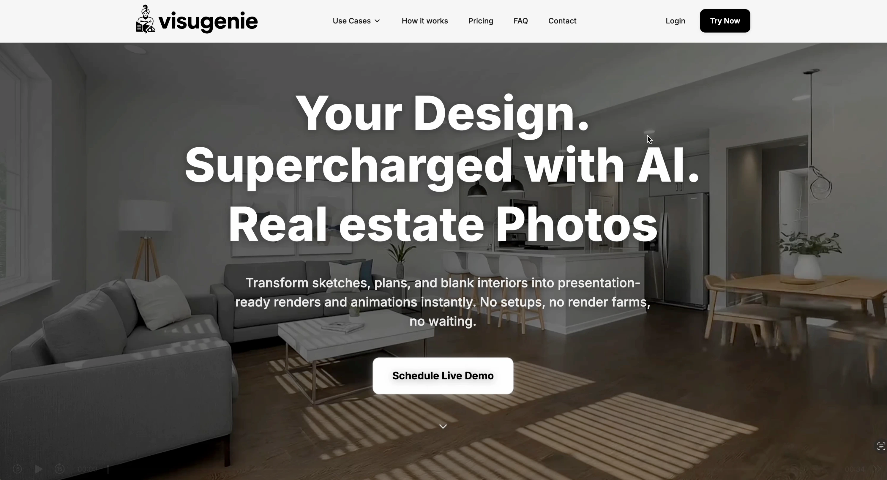Old homepage hero design